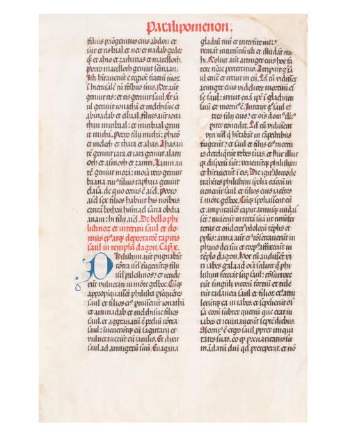 Manuscript leaf from a Bible, No. 44