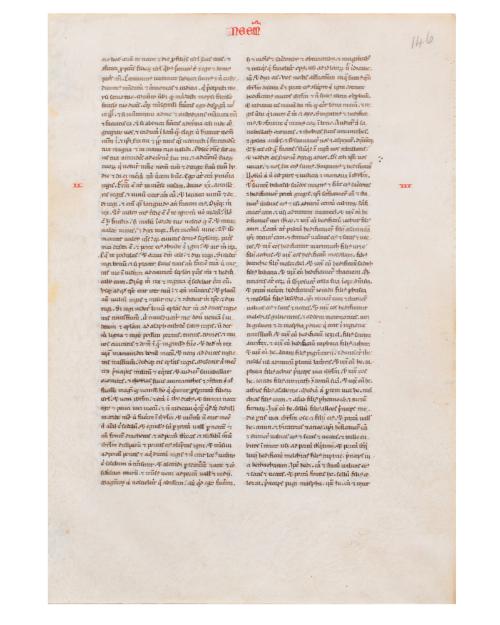 Leaf from a XII Century Manuscript Bible