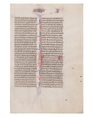 Leaf from a Paris Manuscript Bible