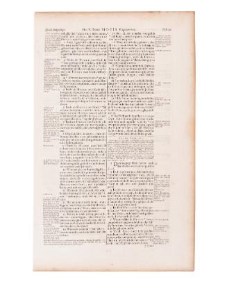 Leaf from the  "States-General" Bible