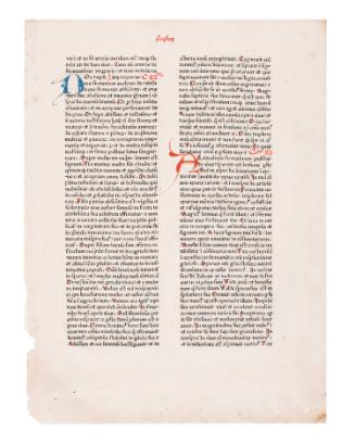 Leaf from Biblia Latina (Bible in Latin)