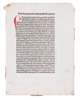 Leaf from Summa De Vitiis