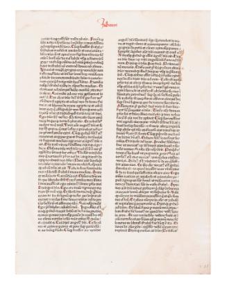 Leaf from Biblia Latina