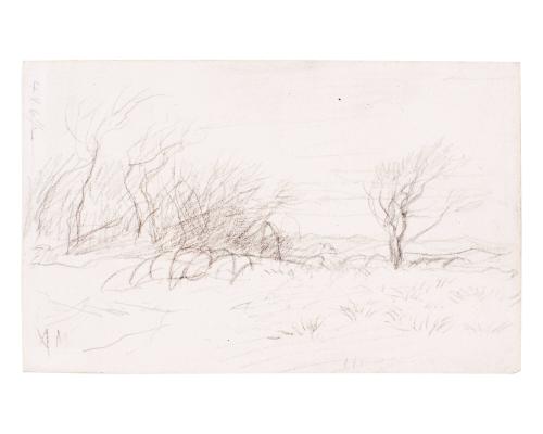 Landscape, Verso: sketch for landscape (Lugt 143)