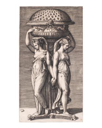 La Cassolette (Women Supporting an Urn) (after Raphael)
