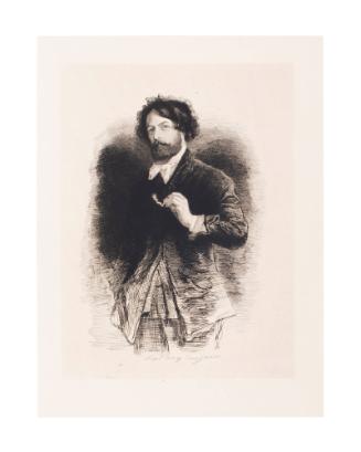 Portrait of Hippolyte G. S. Chevalier, called Gavarni (1804-1866)