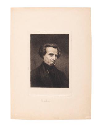 Portrait of Hector Berlioz (after Gustave Courbet, French, 1819-1877)