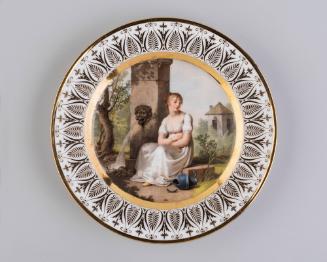 Plate:  La Cruche Cassee