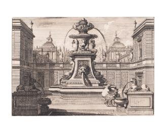 Architectural Scene with Fountain