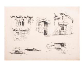 Plate 1, from Prout’s Village Scenery