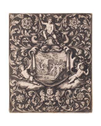 Ornamental Panel, panel #11 (from A Book of Several Ornaments Invented and Engraved by S. Gribelin, London, ? 1682)