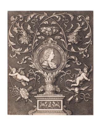 Ornamental Panel, panel #2 (from A Book of Several Ornaments Invented and Engraved by S. Gribelin, London, ? 1682)