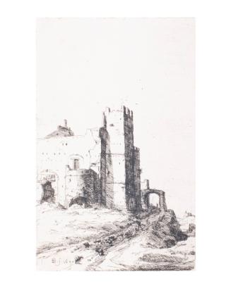 The Tower of Leoni near Frascati, from Various Ruined Buildings Within and Without Rome