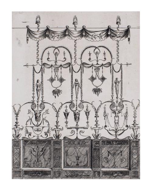 "Grotesque Panels" with Garlands