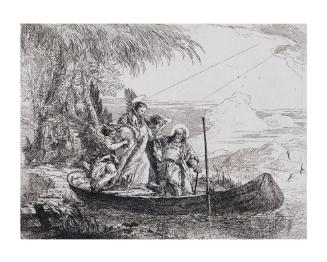 Flight into Egypt: Holy Family Entering a Boat