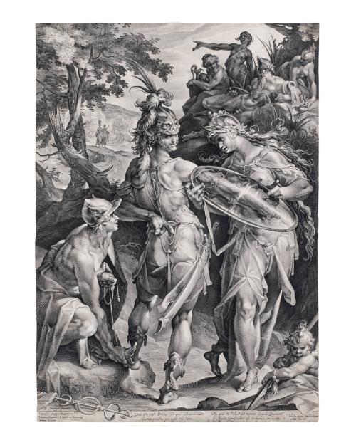 Minerva and Mercury Arming Perseus for His Encounter with Medusa (After Bartholomeus Spranger)