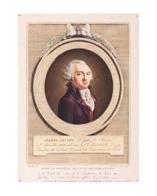 Portrait of Jérome Petion, Député de Chartres (after Laplace)