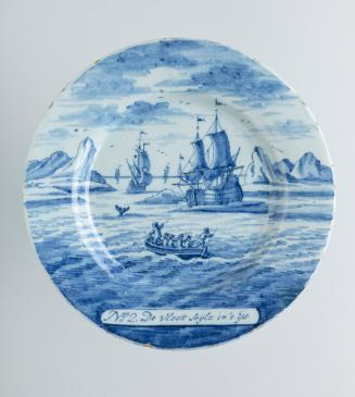 Plate with Scenes of a Whaling Expedition