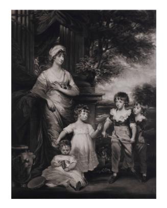 Lady Anne Lambton and Family  (after John Hoppner)  (Lady Anne Barbara Frances Villiers Lambton,  1772 - 1832)