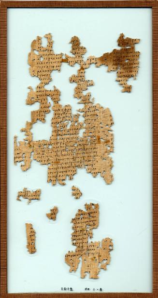 Oxyrhynchus Papyrus Fragment with Literary Composition Treatise