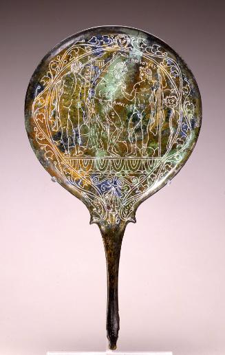 Hand Mirror with the Dioscuri and King Amykos