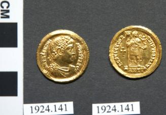 Gold solidus with portrait of Valentinian I. (Issued during his reign)