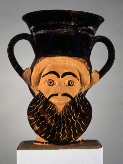 Kantharos (drinking cup) in the Form of a Satyr’s Head