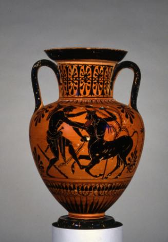 Storage Vessel with Herakles Fighting Acheloos