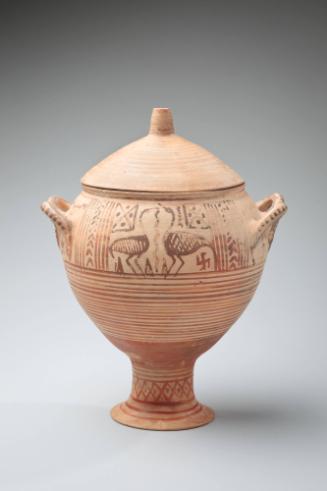 Lidded Krater (vessel for mixing water and wine)