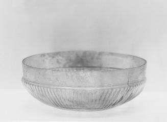 Finely Ribbed Shallow Bowl