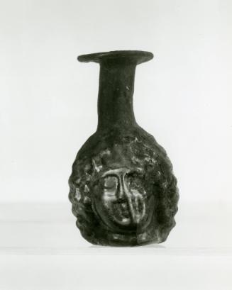 Double Head-shaped Flask: Two Similar Youthful Faces