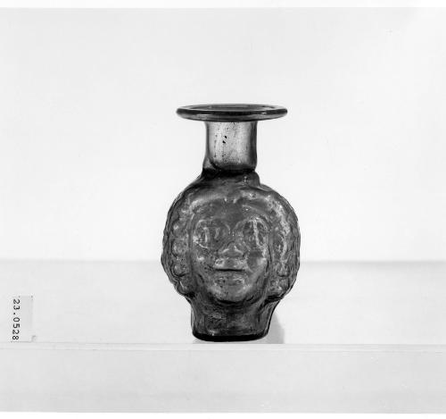 Double Head-shaped Flask (Sprinkler): Two Similar Smiling Faces