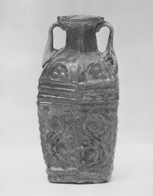 Hexagonal Bottle with Two Handles