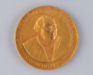 Medal: Commemorating MARTIN LUTHER at the quadricentennial of the Reformation