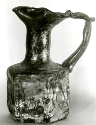 Hexagonal Jug with Jewish Symbols