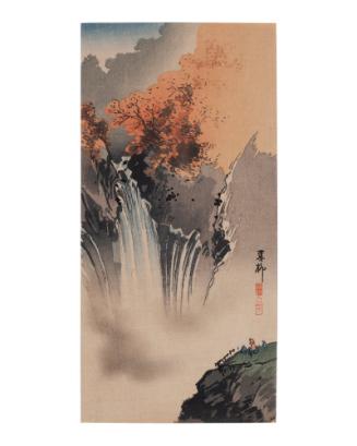 Water Fall and Autumn Foliage