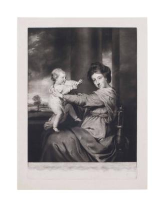 Caroline, Dutchess of Marlborough with her Daughter (after Sir Joshua Reynolds)