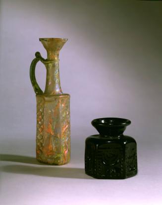 Hexagonal Jug with Christian Symbols