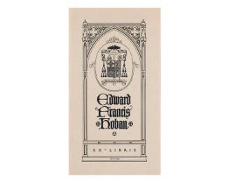 Bookplate- Ex Libris- Edward Francis Hoban