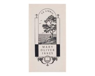 Bookplate- Ex Libris- Mary Oliver Innes