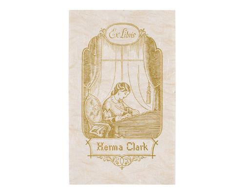 Bookplate- Ex Libris- Herma Clark