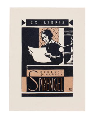 Bookplate- Ex Libris- Herbert & Marion Sprengel