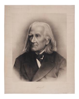 Portrait of  Franz Liszt (after a drawing by Nicolai)