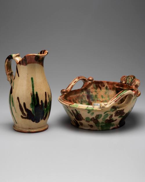 Washbowl and pitcher