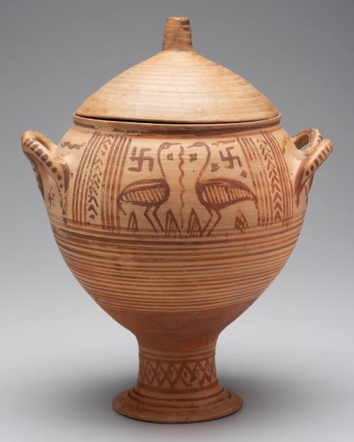 Lidded Krater (vessel for mixing water and wine)