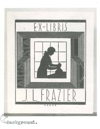 Bookplate- Ex Libris- J.L.Frazier