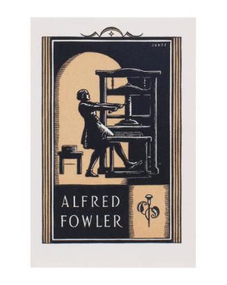 Bookplate- Alfred Fowler