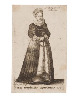 Burgomaster's Wife from London, plate 85 from: Theatrum Mulierum oder Aula Veneris