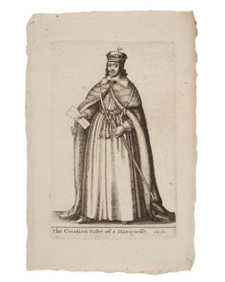 Creation Robe of a Marquese, plate 4 from: English Costumes of State