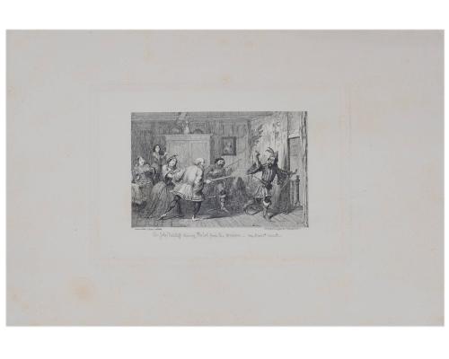 Sir John Falstaff Driving Pistol from his Presence, from the portfolio The Life of Falstaff